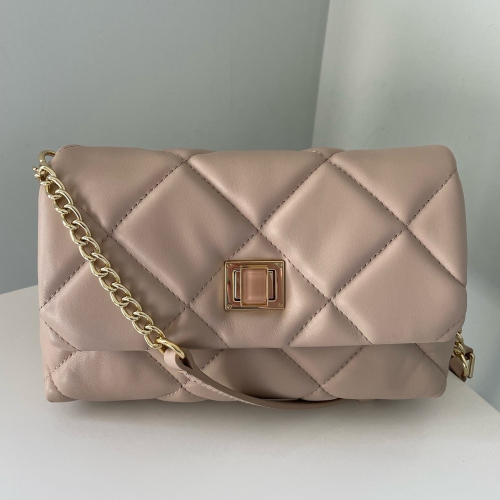 Talbots Quilted Turn Lock Crossbody Bag